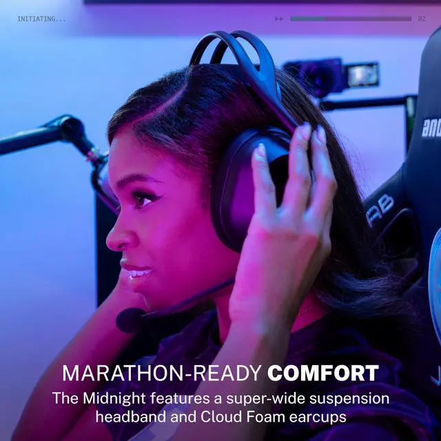 Alt view image 2 of 3 - Midnight Wireless Gaming Headset, Black