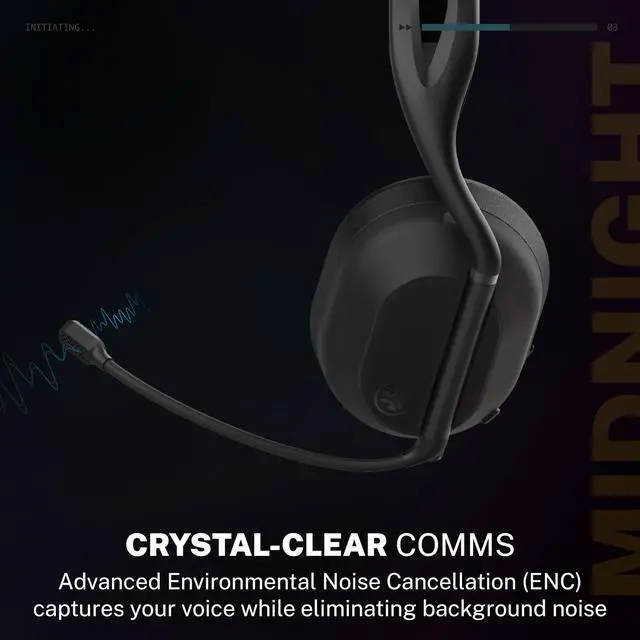 Alt view image 3 of 3 - Midnight Wireless Gaming Headset, Black