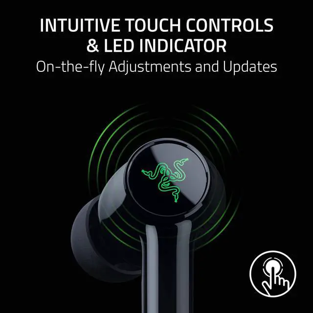 Alt view image 5 of 5 - Hammerhead V3 X HyperSpeed Wireless MultiPlatform Gaming Earbuds 2.4GHz & Bluetooth 5.3, Up to 35 Hr Battery, THX Spatial Audio, for Smartphones, PC, Laptop, Tablet, PS5, Steam Deck Black