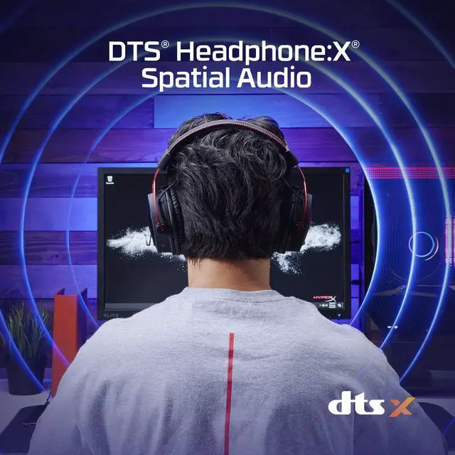 Alt view image 3 of 7 - Cloud Alpha Wireless Gaming Headset for PC with DTS Headphone:X Spatial Audio, Noise-Canceling Mic, Dual Chamber Drivers, Durable Aluminum Frame - 300-Hour Life, Red
