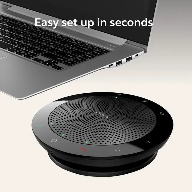 Alt view image 6 of 7 - Speak 510 (2025 Edition) Portable, USB or Wireless Bluetooth Speaker Meetings and Calls with Crystal-Clear Sound, Works with Microsoft Teams, Black