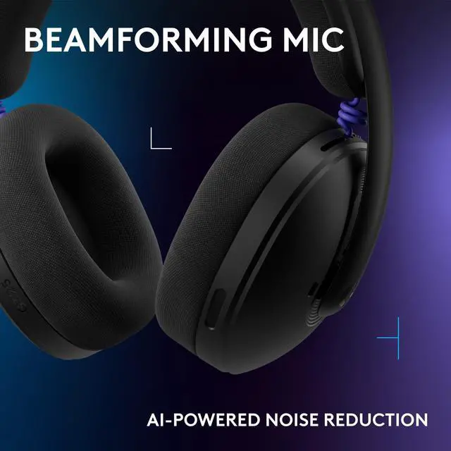 Alt view image 6 of 7 - 325 Lightspeed Wireless Gaming Headset - Black | All-Day Comfort, Built-in Mic with Noise Reduction, 24-Bit Audio, 24+ Hr Battery Life, for PC, PlayStation, Switch, Mobile