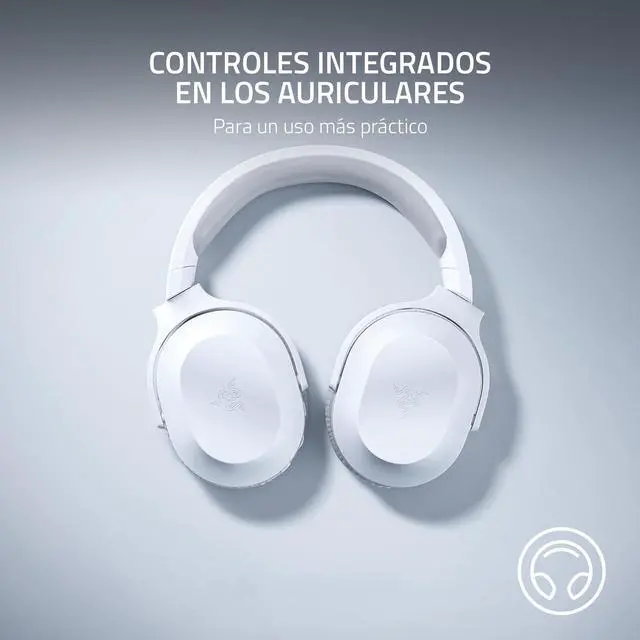 Alt view image 6 of 7 - Barracuda X Wireless Gaming & Mobile Headset (PC, PlayStation, Switch 2, Android, iOS): 2.4GHz Wireless + Bluetooth - Lightweight - 40mm Drivers - Detachable Mic - 50 Hr Battery - Mercury White