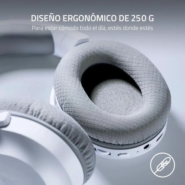 Alt view image 3 of 7 - Barracuda X Wireless Gaming & Mobile Headset (PC, PlayStation, Switch 2, Android, iOS): 2.4GHz Wireless + Bluetooth - Lightweight - 40mm Drivers - Detachable Mic - 50 Hr Battery - Mercury White