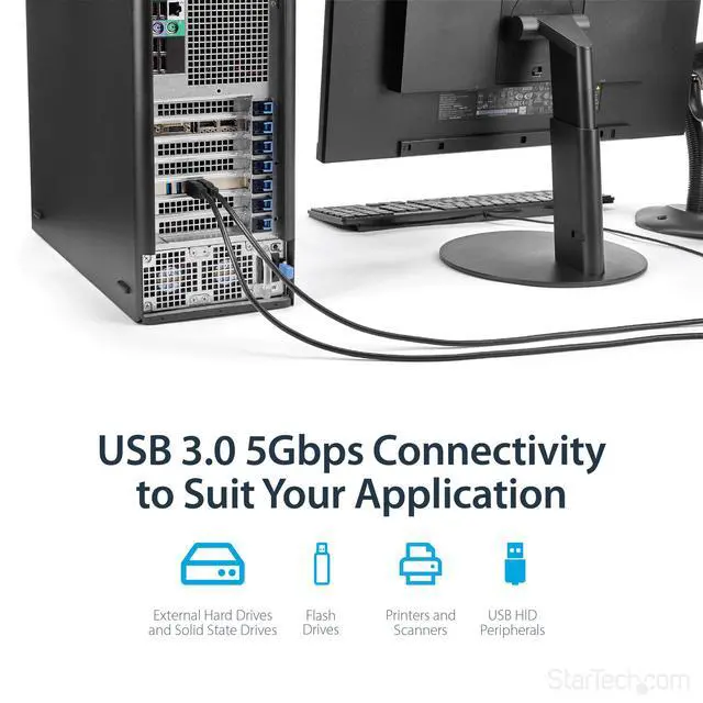 Alt view image 4 of 6 - 4 Port USB 3.0 PCIe Card w/ 4 Dedicated 5Gbps Channels (USB 3.2 Gen 1) - UASP - SATA / LP4 Power - PCI Express Adapter Card (PEXUSB3S44V)