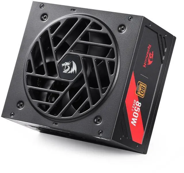 Main image of RGMS-850W PRO 80+ Gold 850 Watt Power Supply w/Upgraded ATX 3.1 & PCIe 5.1 Fully Modular, Compact 150mm Size, Smart ECO Low Noise Fan, 100% Japanese Capacitors, Full Mod Cables