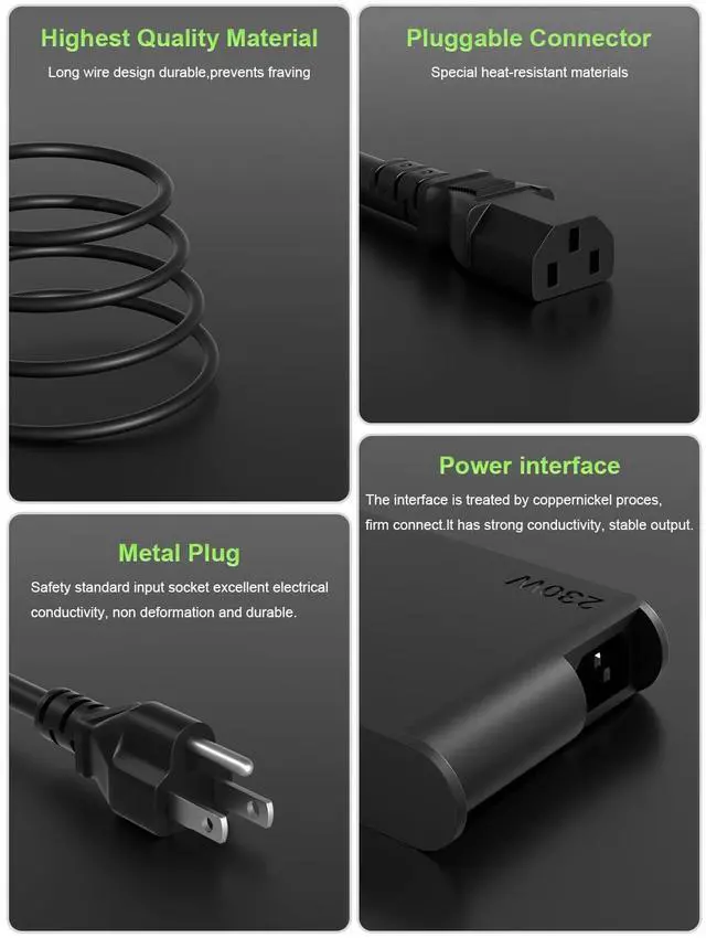 Alt view image 5 of 7 - 230W Charger Compatible with Lenovo Legion Y920 Y740 Y730 Y720 Y545 Y540,Legion Pro/Slim 5 5i 5P 7 S7 C7,Thinkpad P73 P72 P71 P70 P53 P52 Laptop Suitable for Travel and Office use