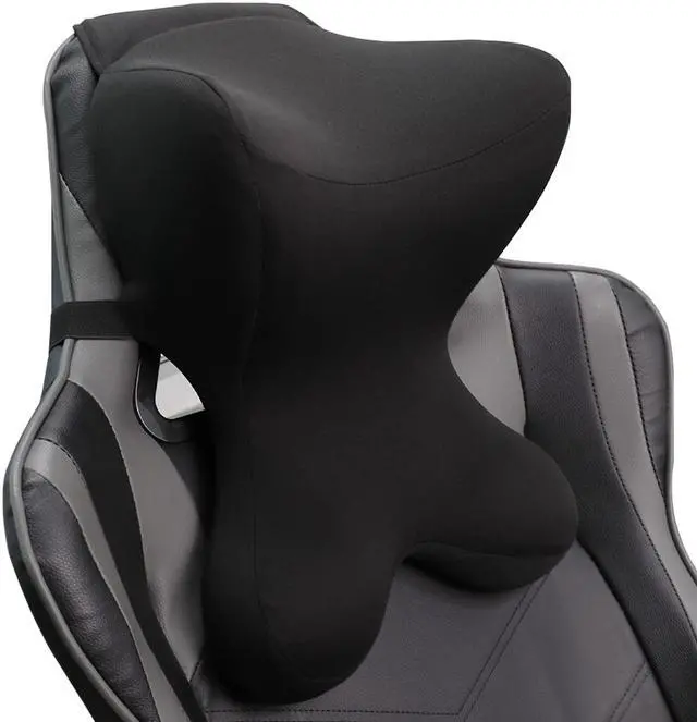 Main image of Car Neck Pillow for Driving Seat Car headrest Pillow/Gaming Chair Pillow with Adjustable Strap Removable Cover Ergonomic Design Neck Support Pillow for auto, Office Chair, Gaming Chair(Black)