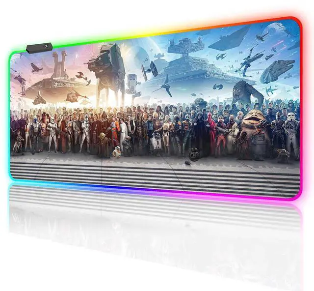 Main image of XXL Large Gaming RGB Mouse Pad The Chosen One Custom Desk Pad,Mousepad with Anti-Slip Rubber Base,Stitched Frame Mouse Mat,Portable Desk Mat for Computer Keyboard Mice Laptop & PC,31.5X15.7 Inch