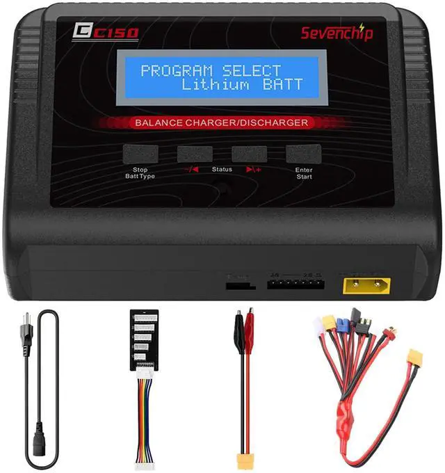 Main image of LiPo Battery Charger, 150W 10A AC/DC RC Balance Charger for 1-6S LiPo/LiHV/Li-ion/Life, NiMH NiCd (1-15S) Pb, Fast Charging for RC Car, Drone, Airplane, Helicopter