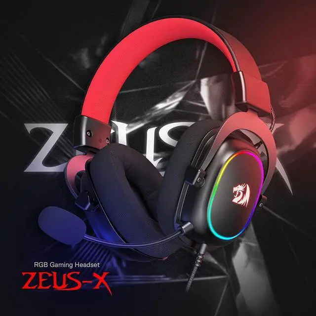Alt view image 2 of 7 - H510 Zeus-X RGB Wired Gaming Headset - 7.1 Surround Sound - 53MM Audio Drivers in Memory Foam Ear Pads w/Reliable Fabric Cover- Multi Platforms Headphone - USB Powered for PC/PS4/NS