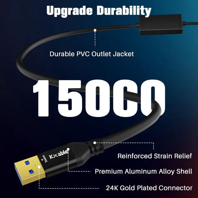 Alt view image 6 of 7 - 4K USB to HDMI Cable 6 FT, Unidirectional USB A 3.0 to HDMI HD Audio Video, Real 4K Chipset, for TV, Projector, Monitor, Only Support Windows 11/10/8/8.1/7 and Mac OS, Note: Need to Install Driver