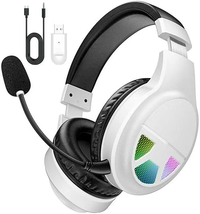 Main image of Wireless Gaming Headset for PS5, PS4, PC, Switch, Gaming Headphones with 7.1 Surround Sound, Noise Isolating Microphone, Bluetooth 5.4, RGB Lights, 60H Battery Headsets for Mac, Laptop, Mobile
