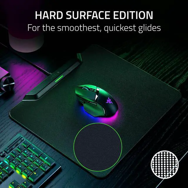 Alt view image 4 of 7 - HyperFlux V2 Wireless Charging System: Continuous Charging Gaming Mouse Mat & Puck - Seamless Auto-Pairing - HyperSpeed Multi-Device Connectivity - Anti-Slip Rubber Base - Hard Surface Edition