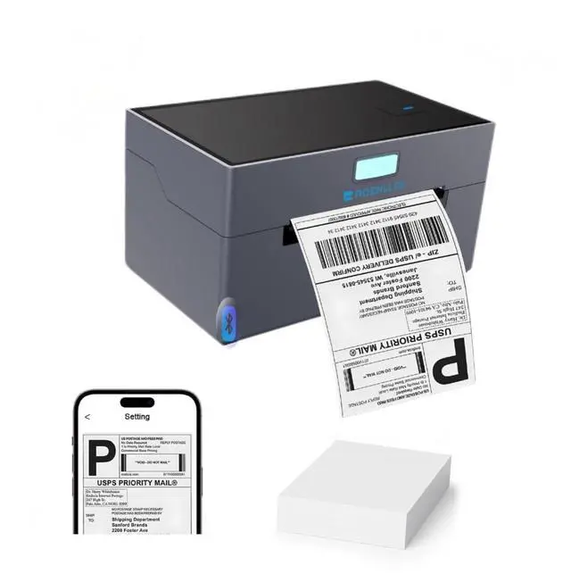 Main image of Thermal Shipping Label Printer, 4x6 Bluetooth Shipping Printer for Small Business, Compatible with Windows, Mac, iOS, Android, for Amazon, Ebay, Shopify, UPS, USPS, FedEx