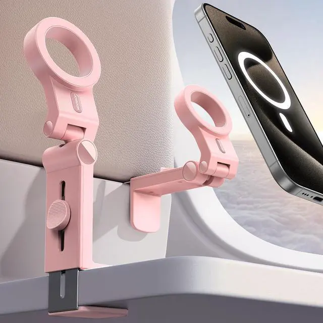 Main image of for Magsafe Airplane Phone Holder Travel Essentials,Unlimited Scenery Hands-Free Plane Phone Holder, Airplane Travel Accessories for iPhone 17 Pro Max & Magsafe Case