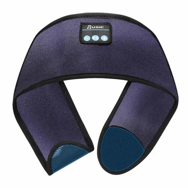 Main image of Adjustable Headband Headphones, Sleeping Headphones with Ultra-Thin Speakers, Wireless Headband for Side Sleepers, Yoga, Running, Workout, Travel-Purple