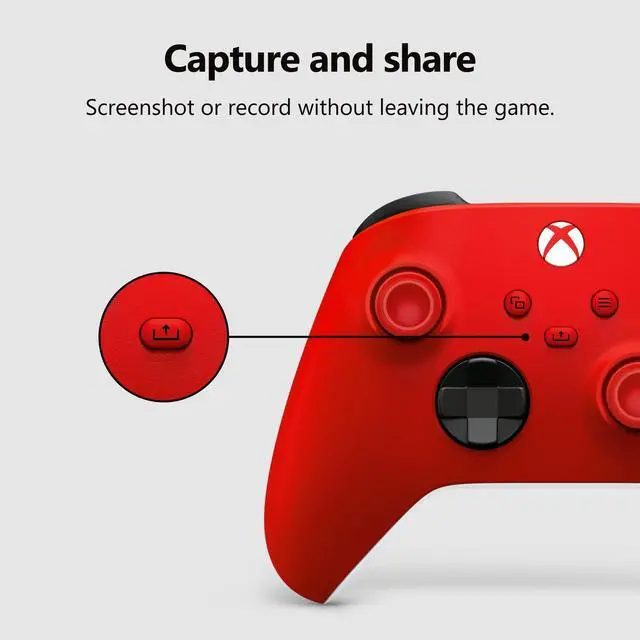 Alt view image 4 of 7 - Wireless Gaming Controller | Pulse Red | Console, PC, & Android | Textured Grip | Wireless, Bluetooth, USB-C Connectivity