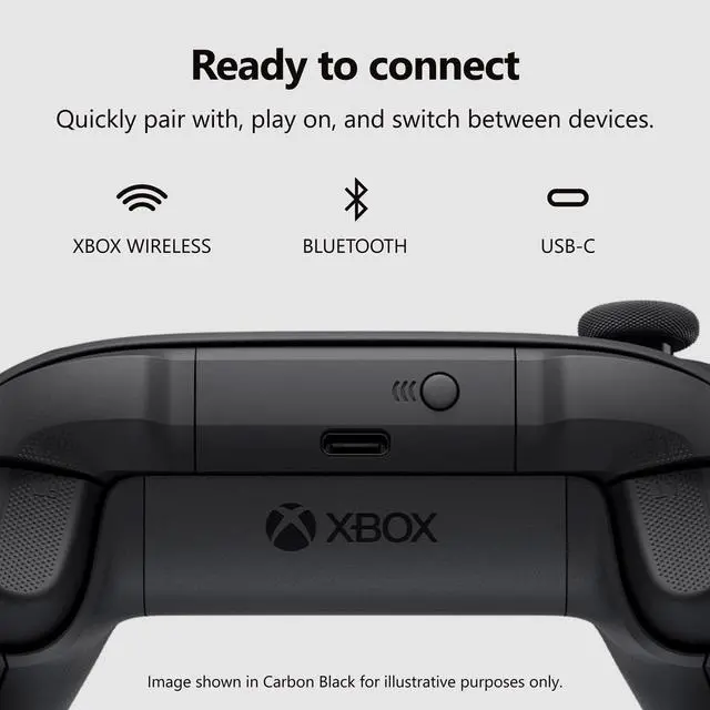 Alt view image 5 of 7 - Wireless Gaming Controller | Pulse Red | Console, PC, & Android | Textured Grip | Wireless, Bluetooth, USB-C Connectivity