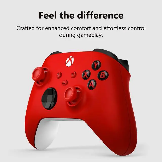 Alt view image 2 of 7 - Wireless Gaming Controller | Pulse Red | Console, PC, & Android | Textured Grip | Wireless, Bluetooth, USB-C Connectivity