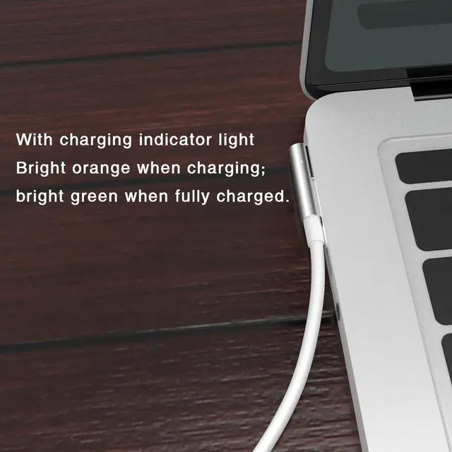 Alt view image 3 of 7 - 60W USB C to Magnetic 1 Charging Cable L-Tip Magnetic Head Compatible with MacBook Air Pro 2007-2012Only Charging Cable, Need to use with PD65W Charger