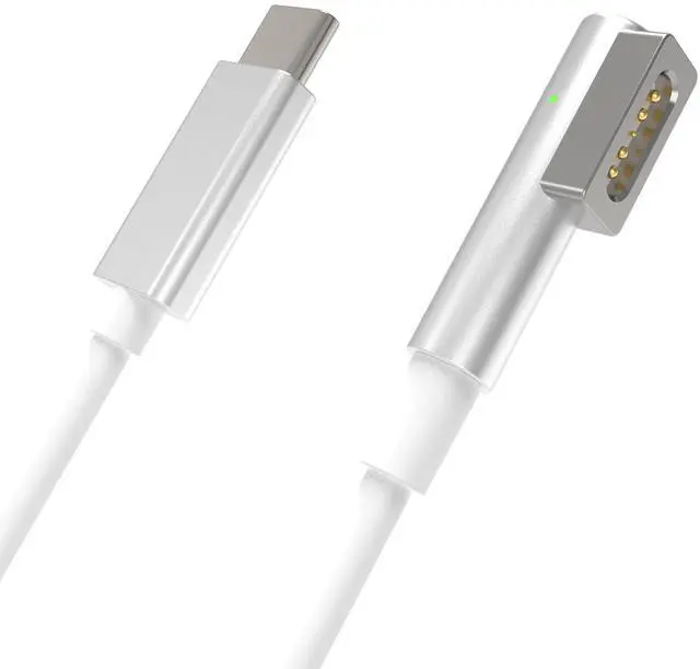 Alt view image 5 of 7 - 60W USB C to Magnetic 1 Charging Cable L-Tip Magnetic Head Compatible with MacBook Air Pro 2007-2012Only Charging Cable, Need to use with PD65W Charger