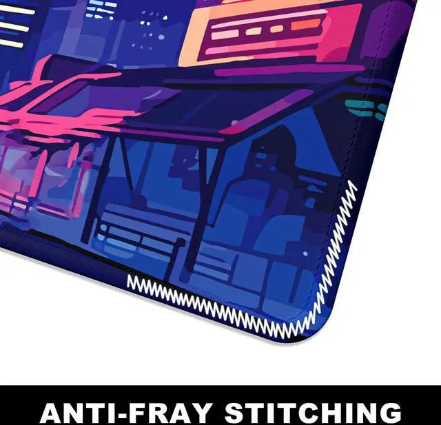 Alt view image 5 of 7 - Large Mouse Pad, Desk Pad, XXL XL Extended Gaming Mouse Pad, Desk Mat for Office & Home, Long and HugeKeyboard Mat,Desktop Full Cover 31.5 x 11.8 Inches, Anime Tokyo Cyberpunk