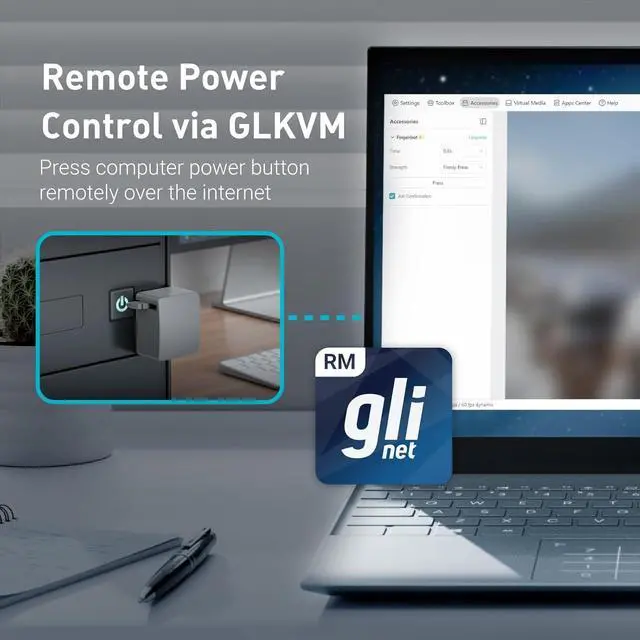 Alt view image 3 of 7 - Fingerbot - Remote PC Power Control, Comet (GL-RM1) /Comet PoE (GL-RM1PE) Compatible, Simple Setup, Adapted KVM Switches