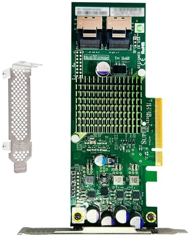 Main image of SAS HBA Card Compatible with LSI 9207-8i IT Mode PCIe SATA Expansion Card, 8-Port 6Gbps PCIe 3.0, SAS Expander Support, SATA HBA Controller with 2X SFF-8087 Internal for ZFS TrueNAS unRAID NAS JBOD