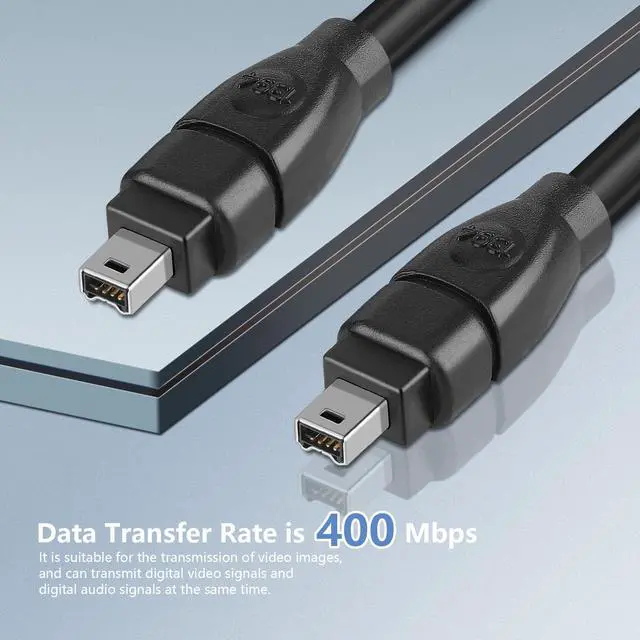 Alt view image 3 of 7 - FireWire Cable 4 Pin to 4 Pin iLink DV Cable Firewire 400 IEEE 1394 Cord for Laptop to Camcorder 6 Feet