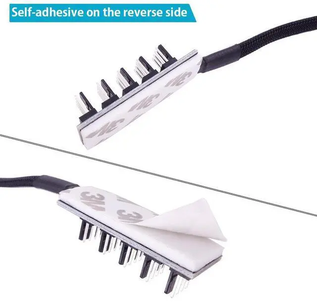 Alt view image 4 of 7 - Fan Hub Splitter Extension Cable, 1 to 5 Way Power Supply Cable PWM PC Motherboard Case Fan Power Adapter Extension Cord Hub for Desktop Computer Case 4-Pin and 3-Pin Cooling Fan