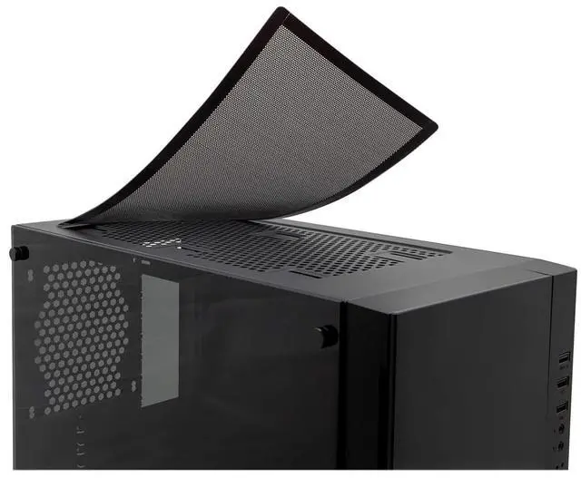 Alt view image 3 of 6 - 240x120mm Magnetic PC Fan Dust Filter, 2 Pack Computer Case Dustproof Mesh Cover with 0.8mm Aperture, Easy Install Washable - Black