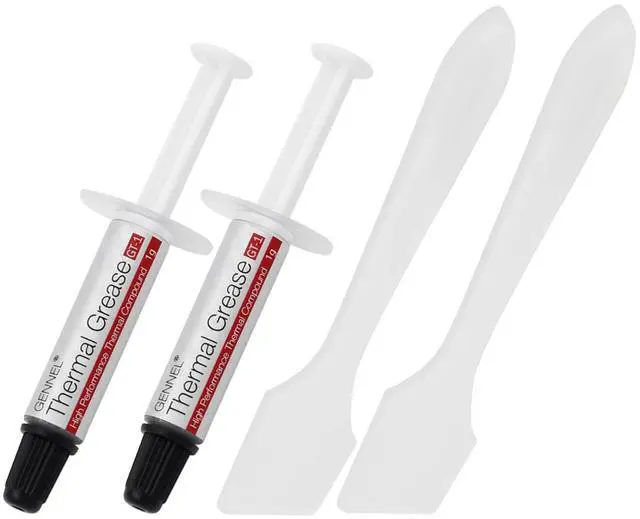Main image of 2-Pack GT-1 Silver CPU Thermal Paste (1g*2), High Performance Thermal Compound Paste, Heat Sink Compound, Ultra-Low Thermal Impedance Thermal Grease for CPU/PS4/PS5/PC/GPU Coolers