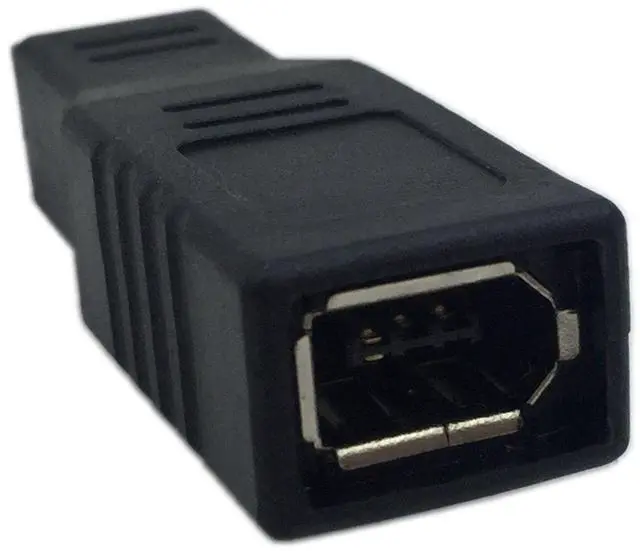 Alt view image 3 of 6 - FireWire IEEE 1394 Type A 400 6 Pin Female to 1394 Type B 800 9 Pin Male Data Transfer Adapter Converter
