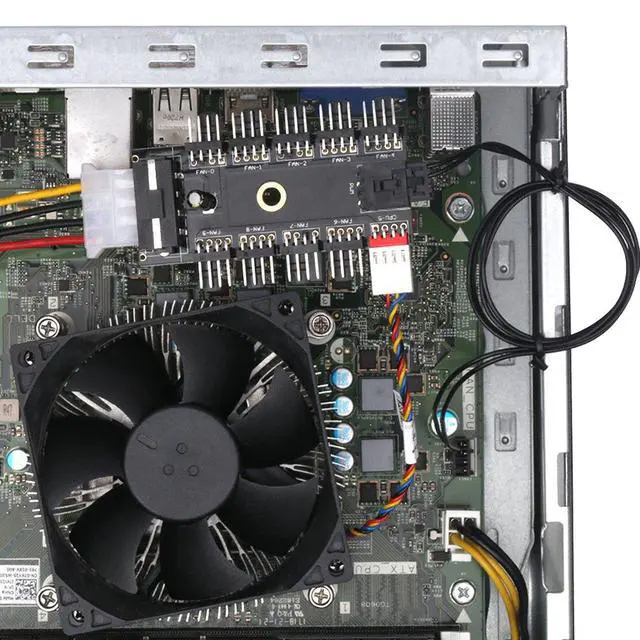 Alt view image 7 of 7 - PC Chassis Fan Hub CPU Cooling HUB 10 Port 12V 4 Pin Fan PWM Hub Molex Controller