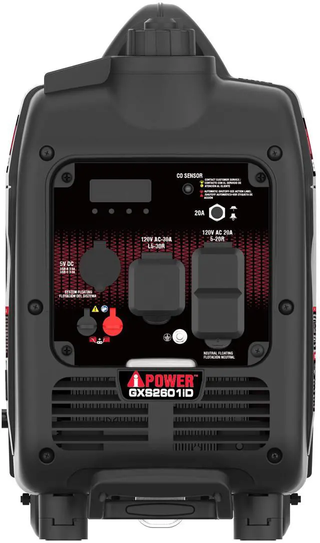 Alt view image 3 of 6 - AiPower 2600W Dual Fuel Inverter Generator with CO Alert for RV, Camping & Home Backup