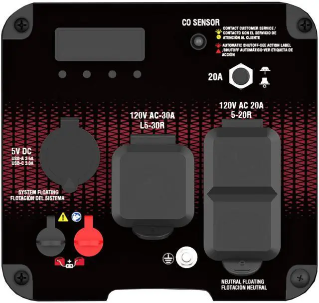 Alt view image 6 of 6 - AiPower 2600W Dual Fuel Inverter Generator with CO Alert for RV, Camping & Home Backup