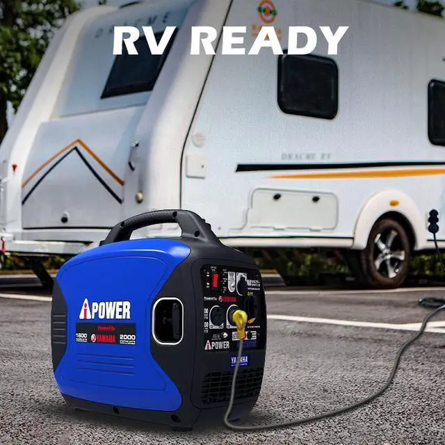 Alt view image 7 of 7 - AiPower Portable Inverter Generator, 2000W Ultra-Quiet Powered By Yamaha Engine RV Ready, EPA Compliant, Ultra Lightweight For Backup Home Use, Tailgating & Camping