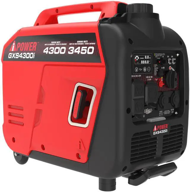 Main image of AiPower 4300-Watt Recoil Start Gasoline Powered Light-Weight Inverter Generator with 149cc OHV Engine and CO Sensor Shutdown