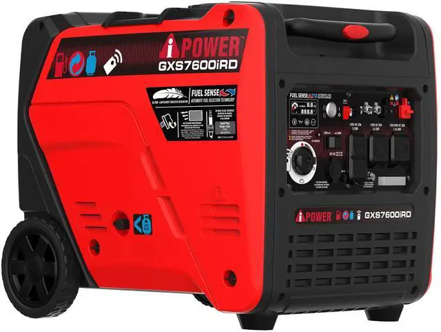 Main image of AiPower 7600-Watt Remote Electric Start Gas and Propane Powered Inverter Generator with CO Sensor, Fuel Sense Technology