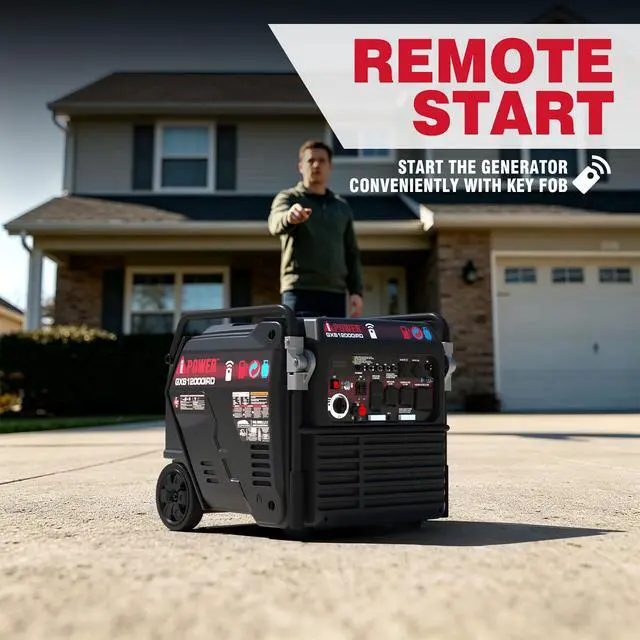Alt view image 5 of 7 - AiPower 12000 Watts Dual Fuel Portable Inverter Generator, Gas & Propane Powered, Remote Electric Start,for Home Backup & Emergency Ready, Job Site, RV