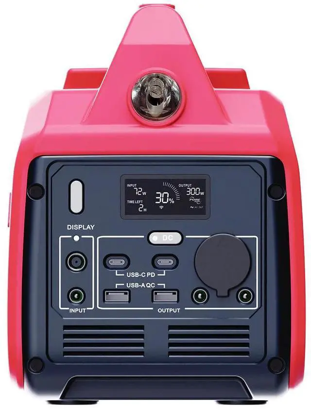 Alt view image 6 of 7 - AiPower 332Wh Lithium Portable Power Station 700 W/350W Rated Pure Sine Battery Generator GS350i