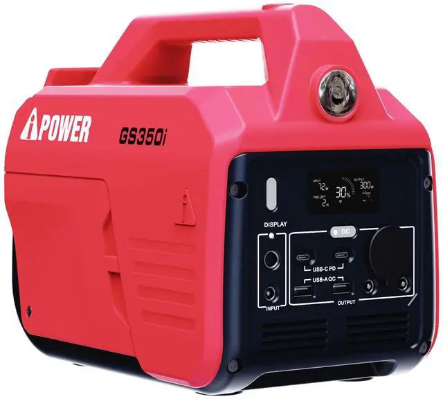 Main image of AiPower 332Wh Lithium Portable Power Station 700 W/350W Rated Pure Sine Battery Generator GS350i