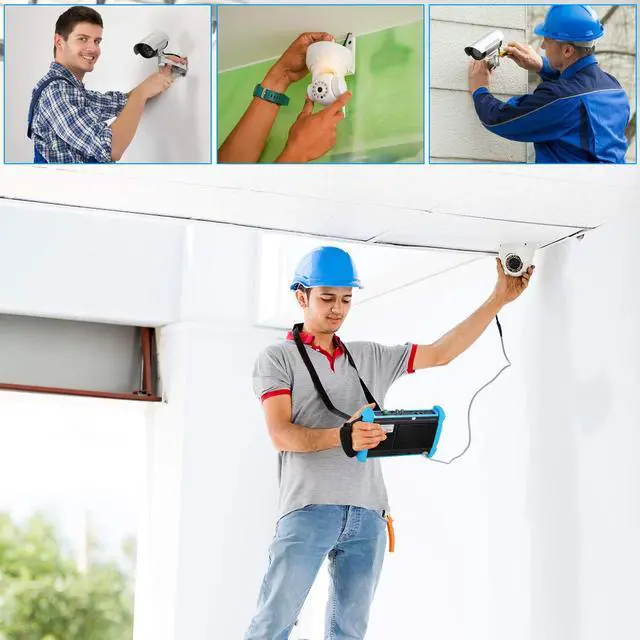 Alt view image 5 of 7 - Koolertron 7" IPS Touch Screen 4K H.265 IP Camera Tester - POE/WiFi, CVBS Analog Tester, HDMI Output, RJ45 TDR, 8GB TF Card, Dual Window Test, Firmware Upgrade
