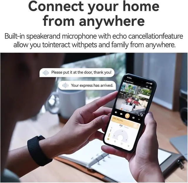 Alt view image 5 of 6 - Triple 11MP Multi Lens WiFi Security Camera AI Human Vehicle Detection Smart Color Surveillance Outdoor Camera(EU Plug,Cruiser Triple)