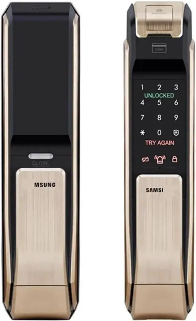 Main image of Smart Door Lock Fingerprint Lock DP718/DP728/DP739 Original Imported Fingerprint Password Magnetic Card Key Compatible with Samsung(718 Push (Inward Opening))