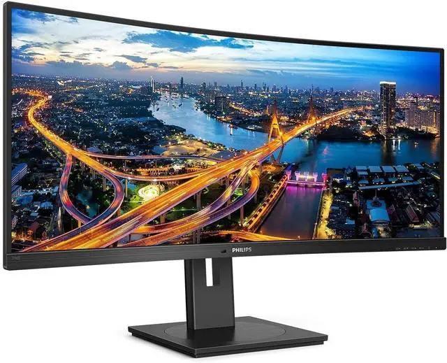 Alt view image 2 of 5 - PHILIPS 34IN 2K Curved Monitor W/DP, HDMI, USB-C