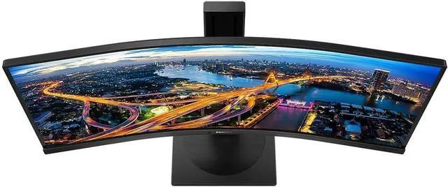 Alt view image 5 of 5 - PHILIPS 34IN 2K Curved Monitor W/DP, HDMI, USB-C