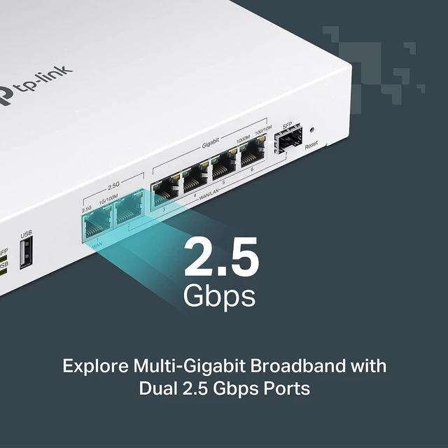 Alt view image 4 of 6 - TP-Link Festa FR307-M2, Multi-Gigabit VPN Wired Router Gateway