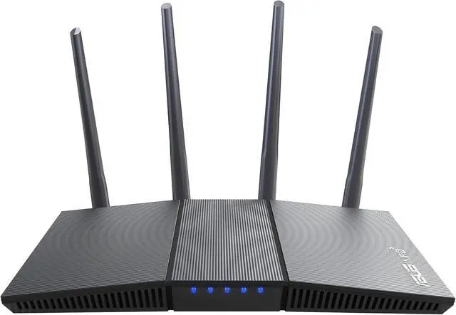 Alt view image 2 of 7 - ASUS RT-AX1800S Dual Band WiFi 6 Extendable Router, Subscription-Free Network Security, Parental Control, Built-in VPN, AiMesh Compatible, Gaming & Streaming, Smart Home